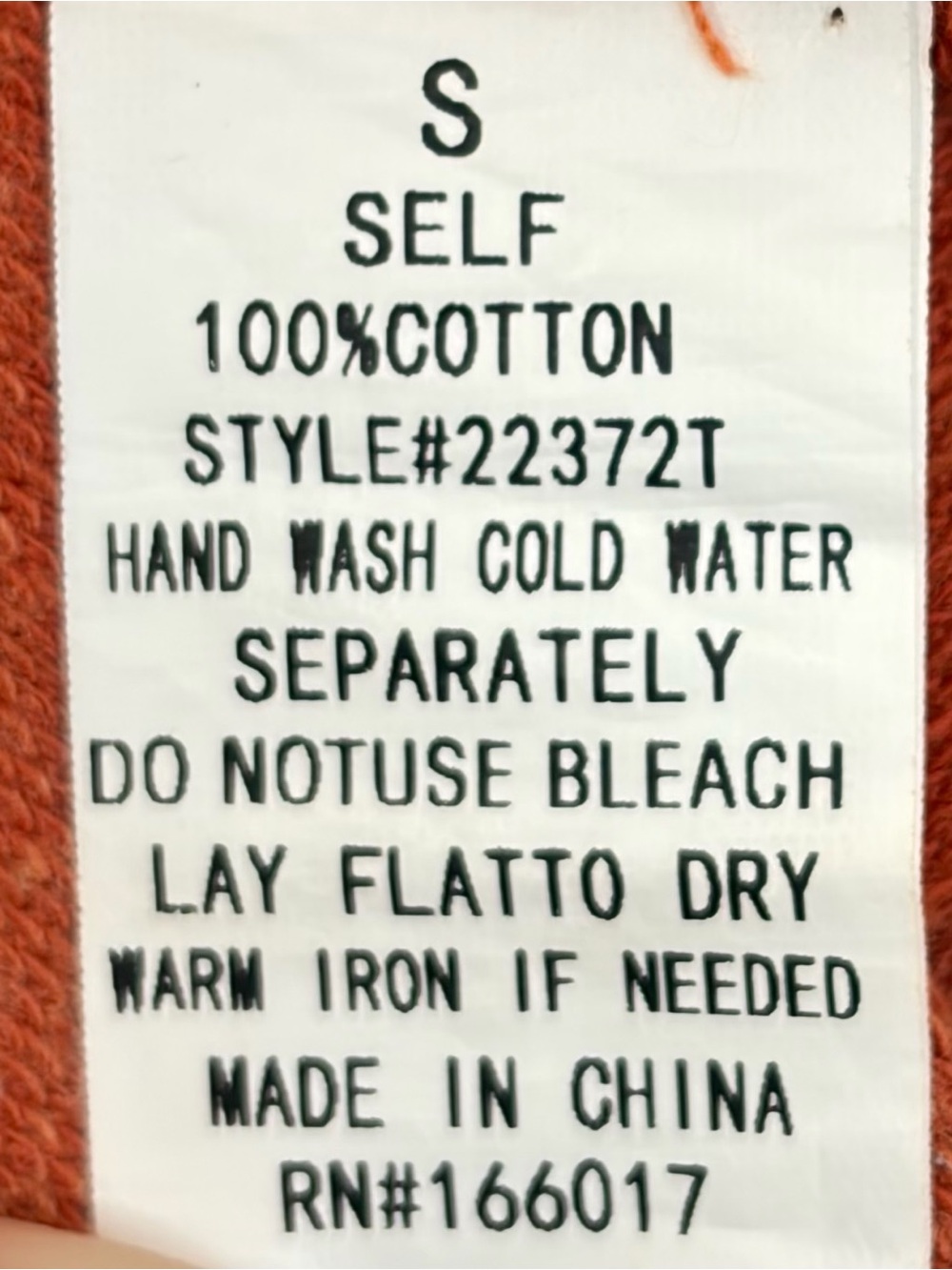 Tiger Sequin Patch Accent V-Neck Rust Short Sleeve Top (S) - Picture 9 of 10